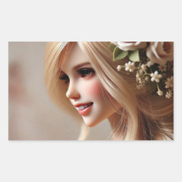 Adesivo Retangular "Bonecas encantadas: Guardiões dos sonhos e Precio