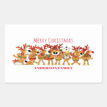 Bonita Reindeer De Natal Que Cantam