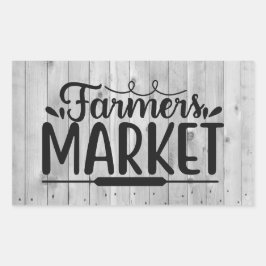 Adesivo Retangular bonitinhos fazendeiros comercializam arte de palav