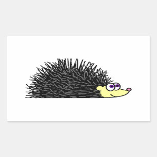 Adesivo Retangular Bonito Adoro Meus Stickers Hedgehog