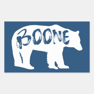Adesivo Retangular Boone North Carolina Bear