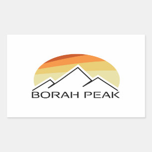Adesivo Retangular Borah Peak Retro