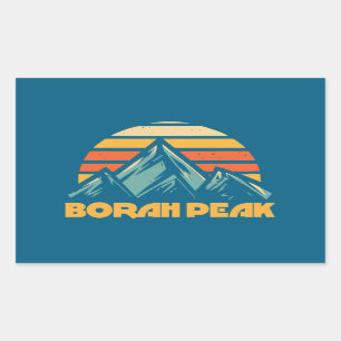 Adesivo Retangular Borah Peak Retro Turquoise