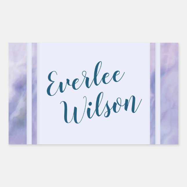 Adesivo Retangular Borda de mármore roxa (Frente)