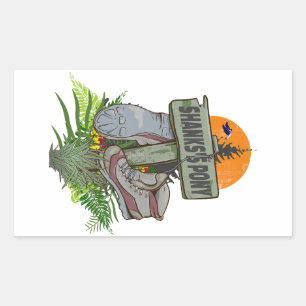 Adesivo Retangular Botas de caminhada de pônei de Shanks