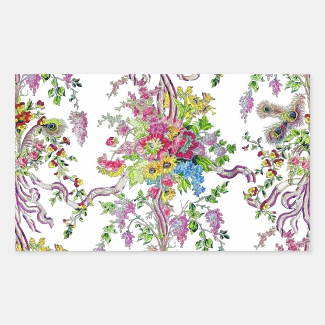 Adesivo Retangular Boudoir de Marie Antoinette (Frente)