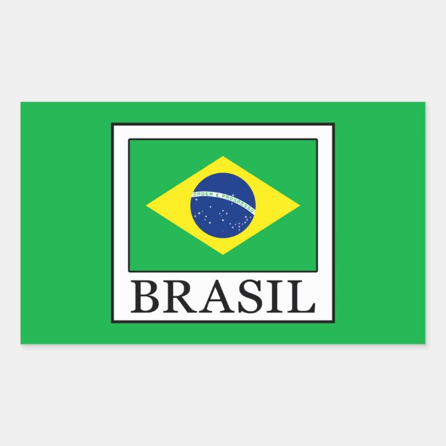 Adesivo Retangular Brasil (Frente)