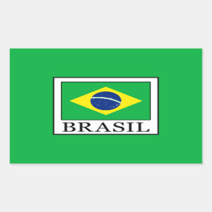 Adesivo Retangular Brasil