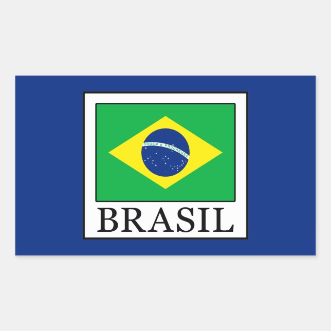 Adesivo Retangular Brasil (Frente)