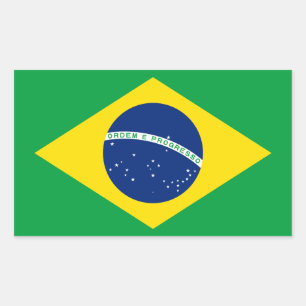 Adesivo Retangular Brasil