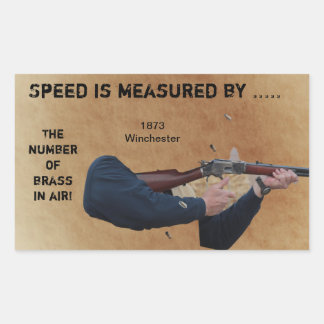Adesivo Retangular Brass in the Air - 1873 Winchester Goal Sticker