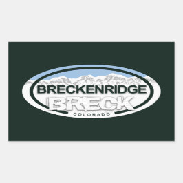 Adesivo Retangular Breckenridge Colorado Rocky Mountain Breck