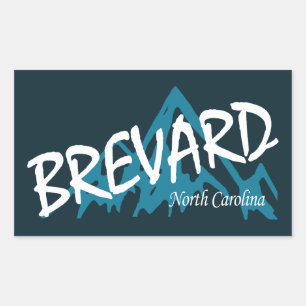 Adesivo Retangular Brevard North Carolina Mounates