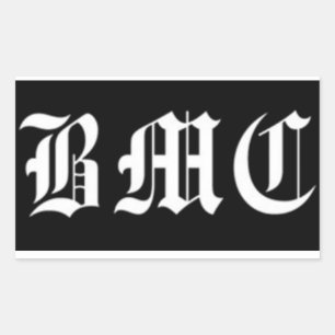 Adesivo Retangular Bromance BMC Noir