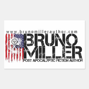 Adesivo Retangular Bruno Miller Sticker