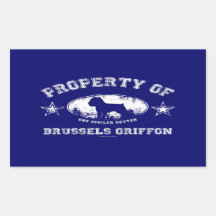 Adesivo Retangular Bruxelas Griffon