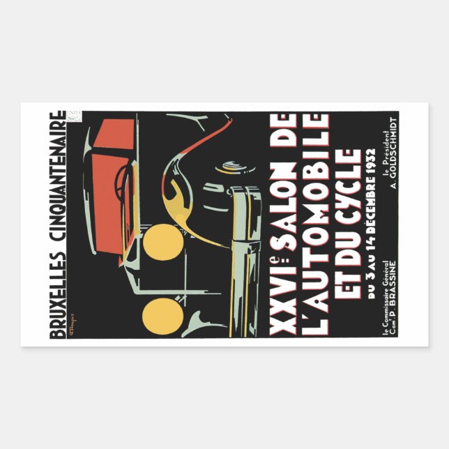 Adesivo Retangular Bruxelles Cinquantenaire (Frente)