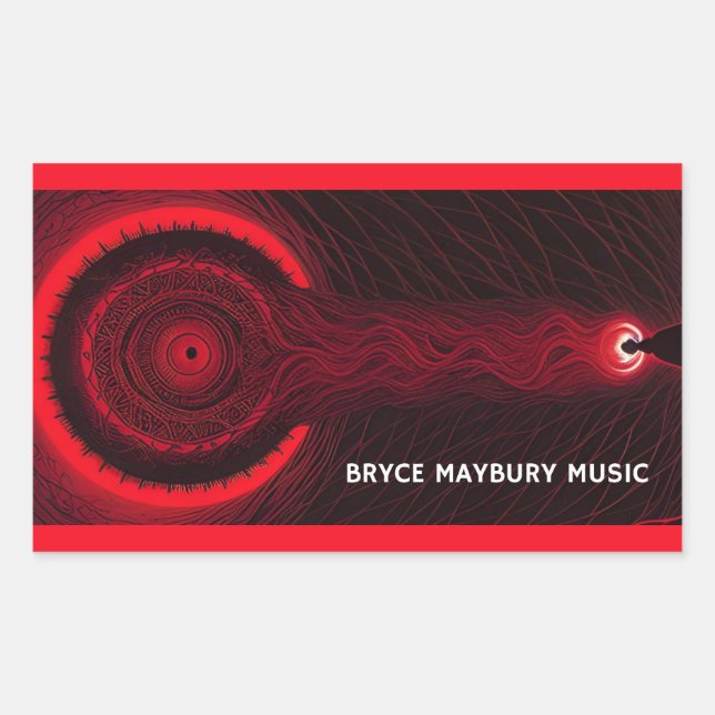Adesivo Retangular Bryce Maybury Music Sticker (Frente)