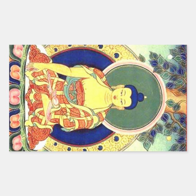 ADESIVO RETANGULAR BUDHA (Frente)