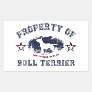 Adesivo Retangular Bull Terrier