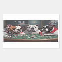 Bulldogs playing poker