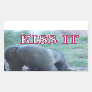 Adesivo Retangular Bumbum de gorila