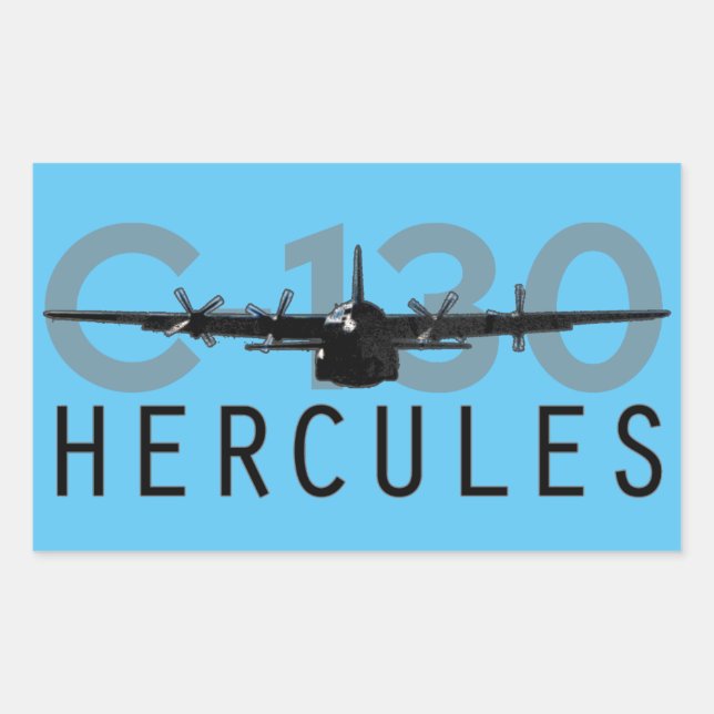 Adesivo Retangular C-130 Hércules (Frente)