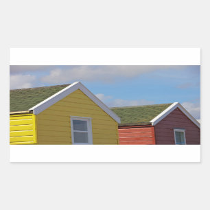 Adesivo Retangular Cabanas da praia Southwold, Inglaterra