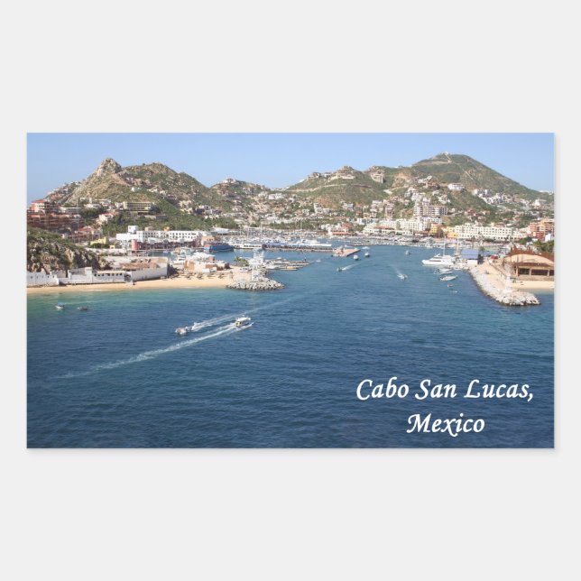 Adesivo Retangular Cabo San Lucas, México (Frente)
