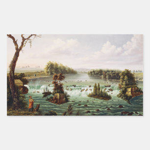 Adesivo Retangular Cachoeira de Saint Anthony por Henry Lewis