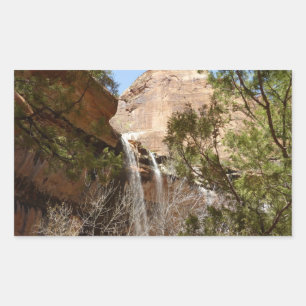 Adesivo Retangular Cachoeira do Emerald Pool I do Zion National Park