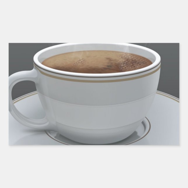 Adesivo Retangular Café (Frente)