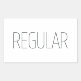 Adesivo Retangular Café Regular Bege Elegante