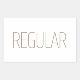 Adesivo Retangular Café Regular Marrom Esbelto
