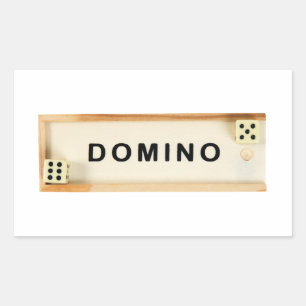 Adesivo Retangular Caixa Domino