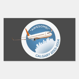 Adesivo Retangular Calgary Winter 2014