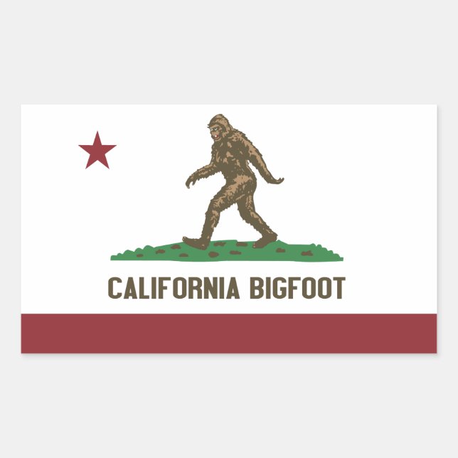 Adesivo Retangular California Bigfoot (Frente)