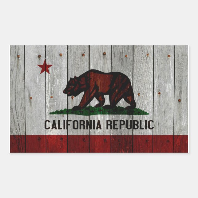Adesivo Retangular California Sticker (Frente)
