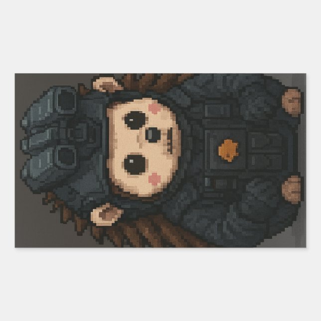 ADESIVO RETANGULAR CALL OF DUTY HEDGEHOG (Frente)