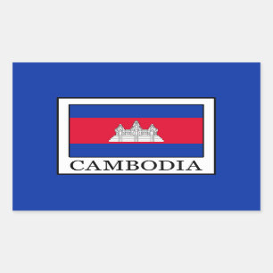 Adesivo Retangular Cambodia