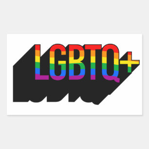 Adesivo Retangular Camiseta LGBTQ+