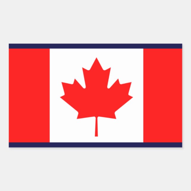 Adesivo Retangular Canadá (Frente)