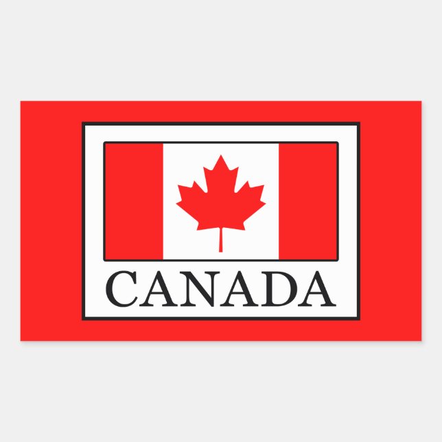 Adesivo Retangular Canadá (Frente)