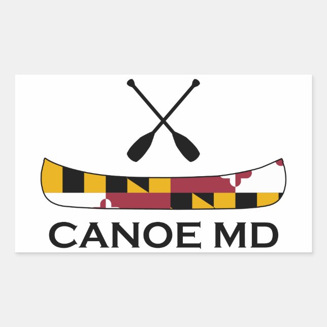 Adesivo Retangular Canoe Maryland (Frente)