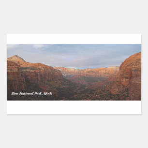 Adesivo Retangular Canyon Overlook Zion National Park, Utah