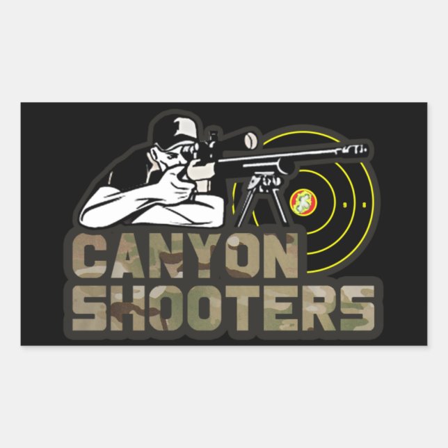 Adesivo Retangular Canyon Shooters Sticker (Frente)