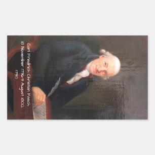 Adesivo Retangular Carl Friedrich Christian Fasch 1790