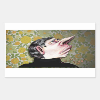 Adesivo Retangular Carla Bean é assustadora