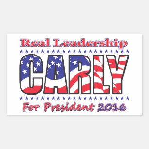 Adesivo Retangular Carly Fiorina