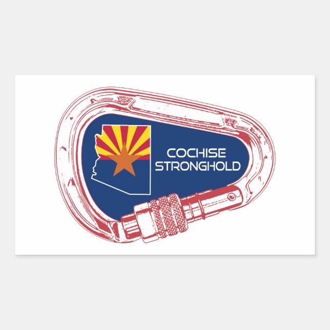 Adesivo Retangular Carnaval de Arizona Cochise Stronghold (Frente)